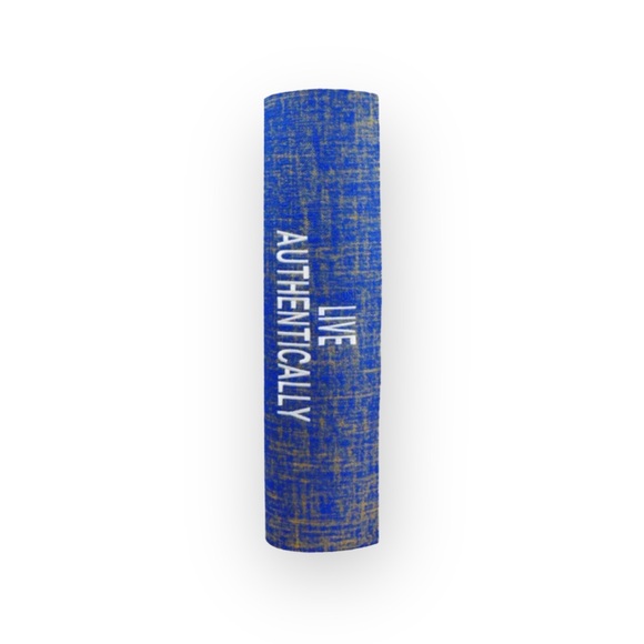 new Affirmats x Patrick Cooper 𓁹 Live Authentic Yoga Mat 𓁹 Blue Silk 5mm Thick - Picture 15 of 16